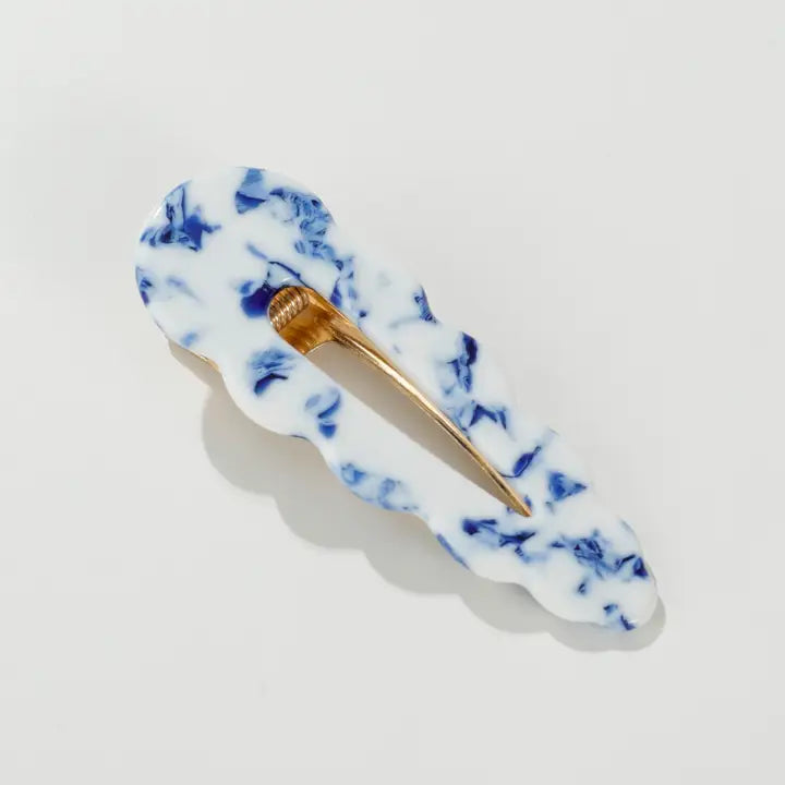  COASTAL SCALLOPED BARRETTE CLIPS