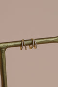  DOUBLE CZ HUGGIE HOOPS