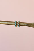  MINI TURQUOISE HOOPS