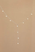  ELLE SILVER PEARL DROP LARIAT NECKLACE