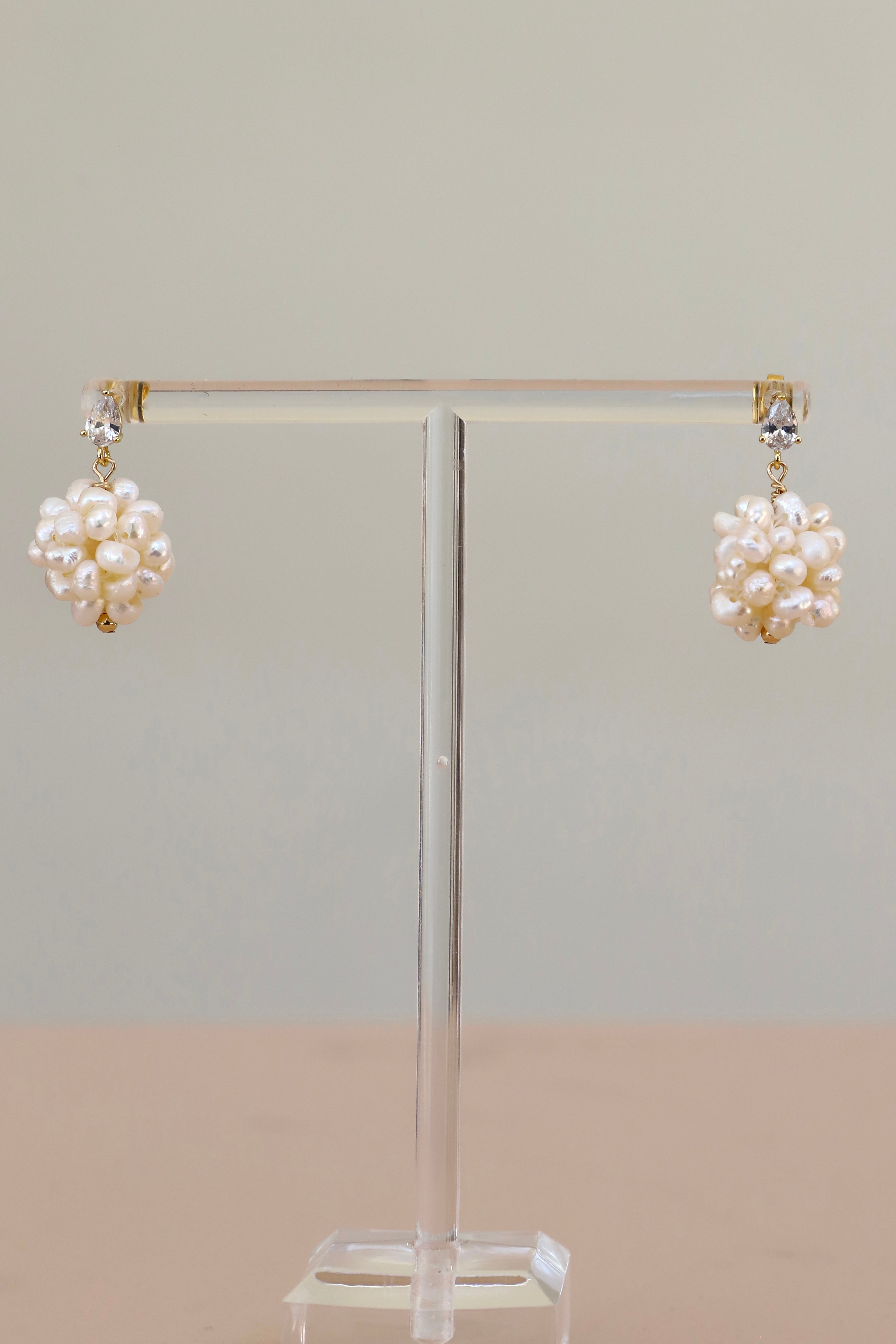  ELLE PEARL CLUSTER EARRINGS