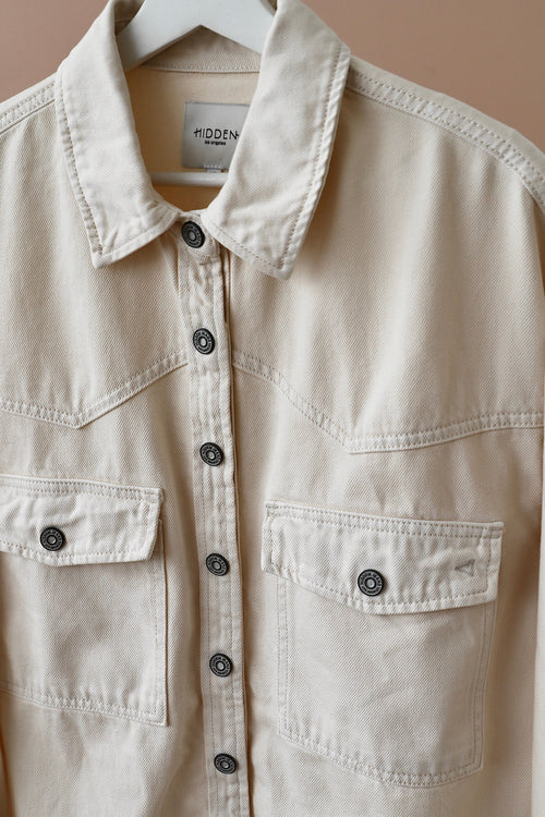  ABBEY OVERSIZED DENIM SHIRT