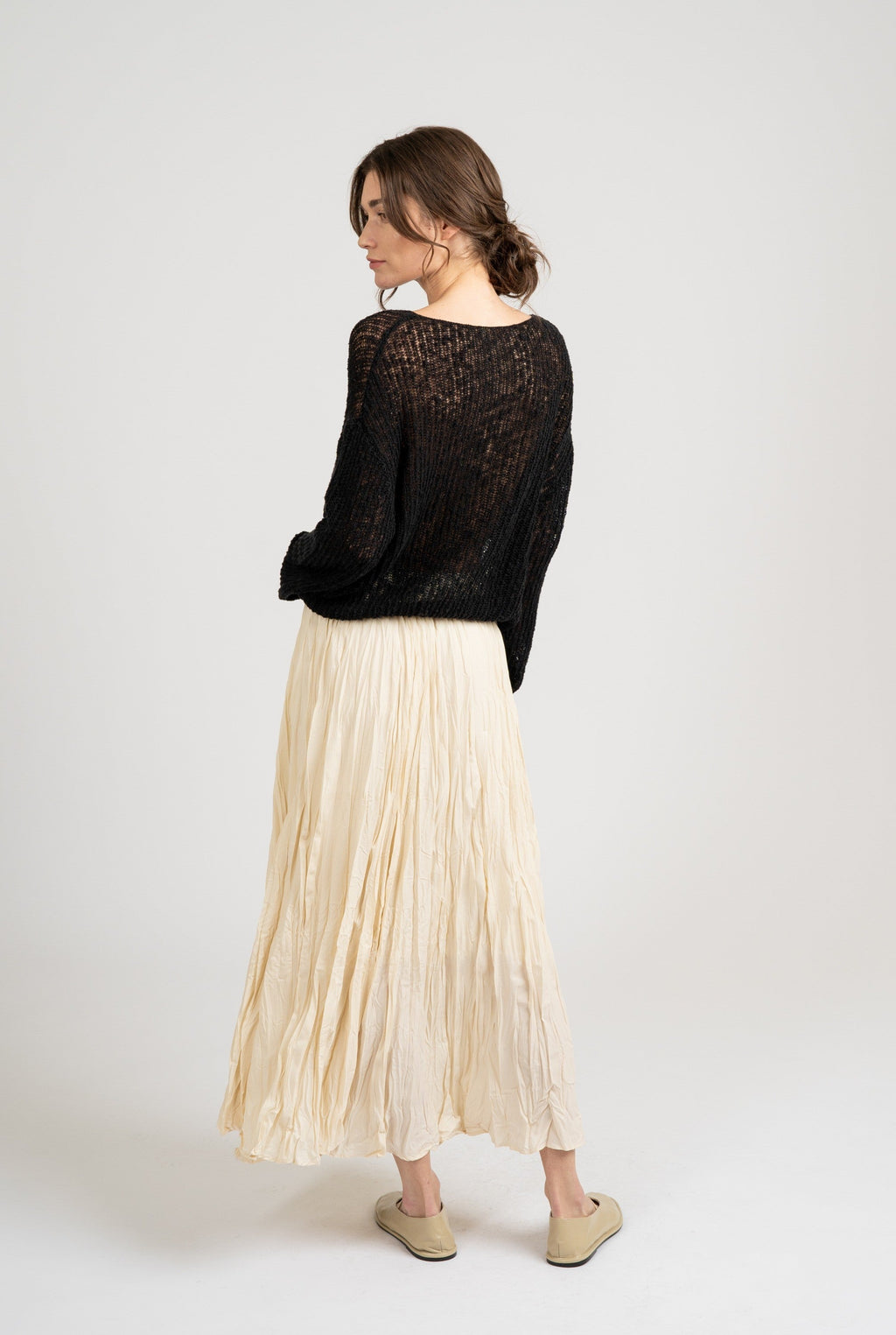  CRINKLED MAXI SKIRT