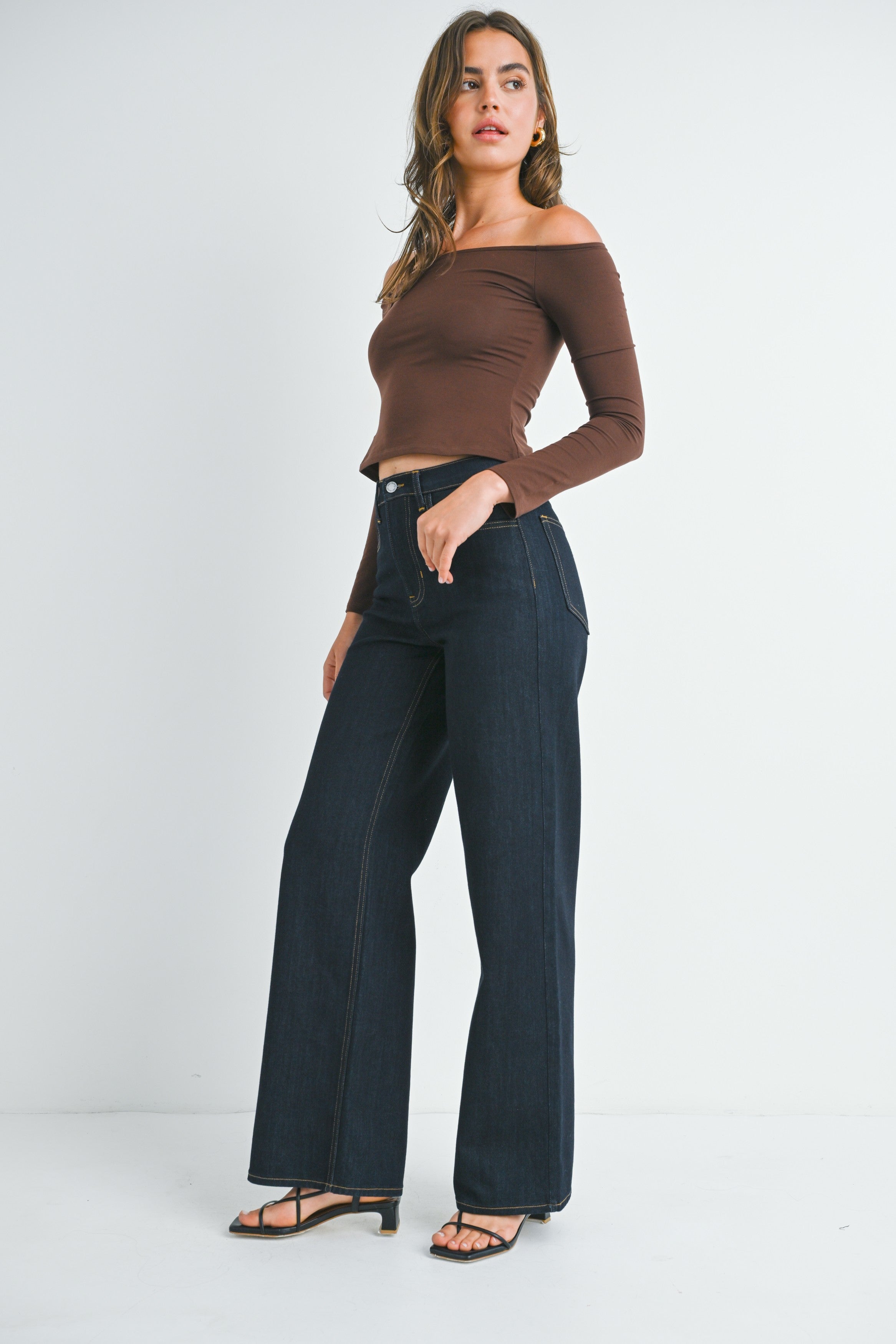  RELAXED WIDE LEG- SUPER DARK