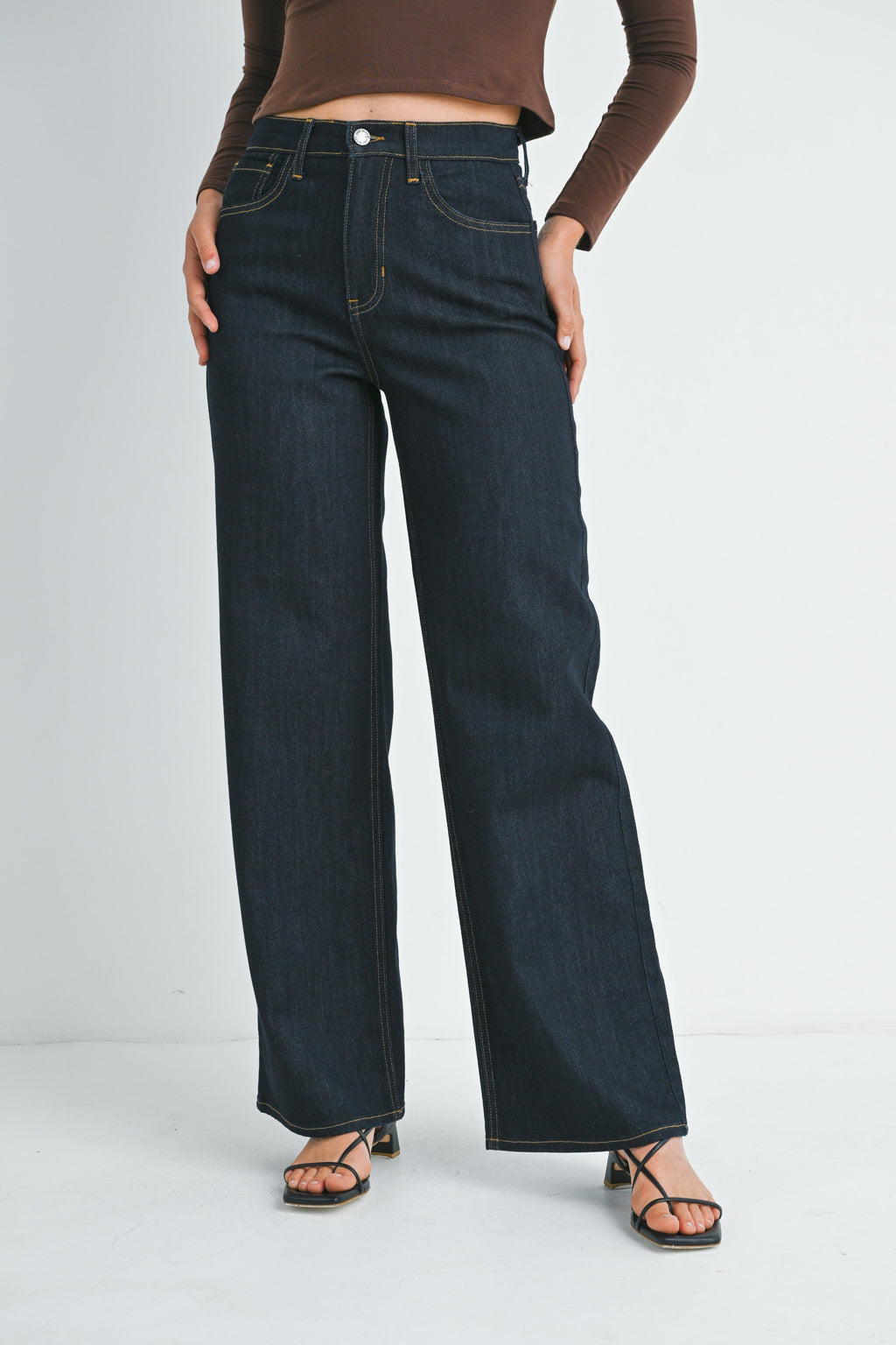  RELAXED WIDE LEG- SUPER DARK