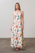  TROPICAL MIDI DRESS