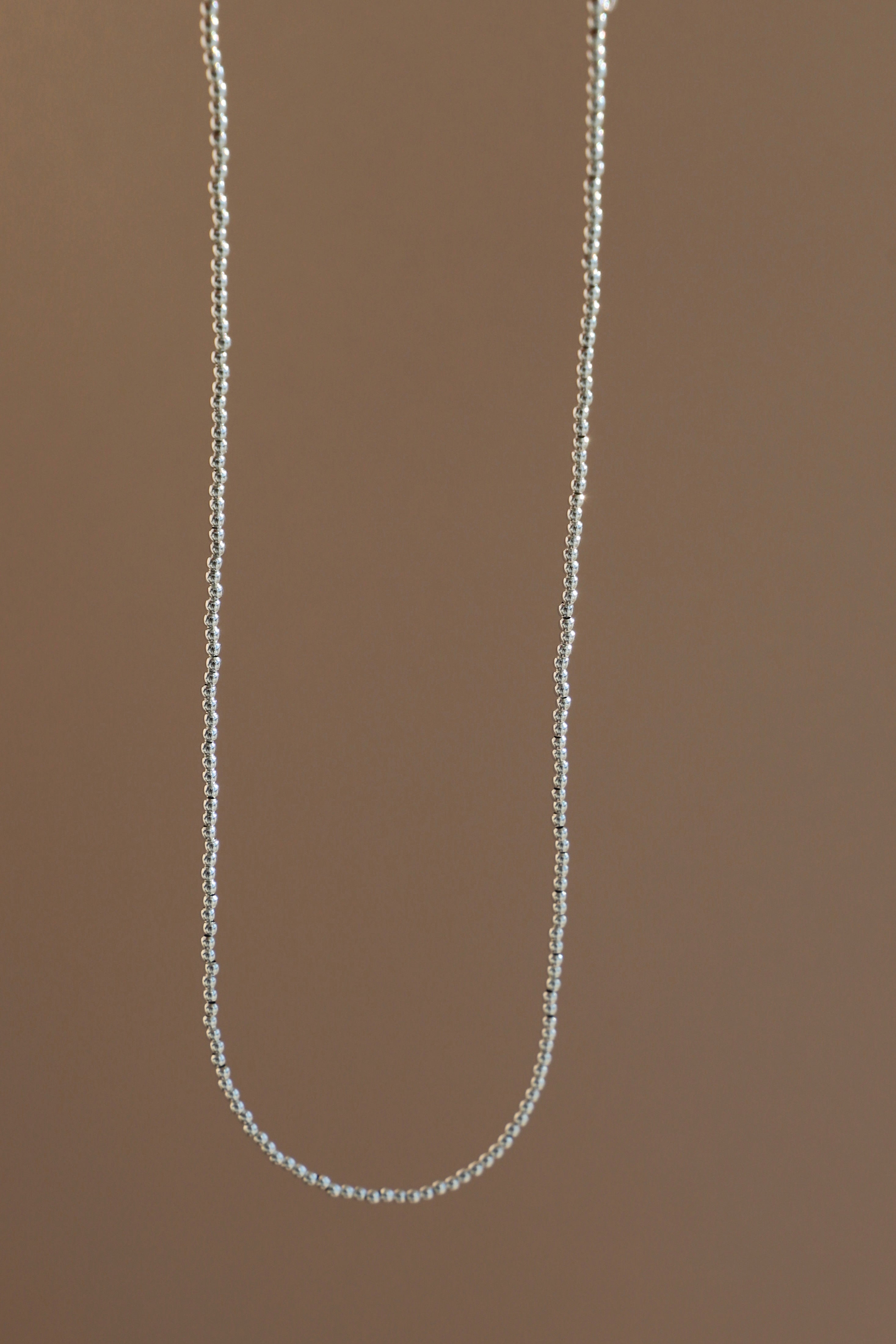  SILVER BEADED CHAIN