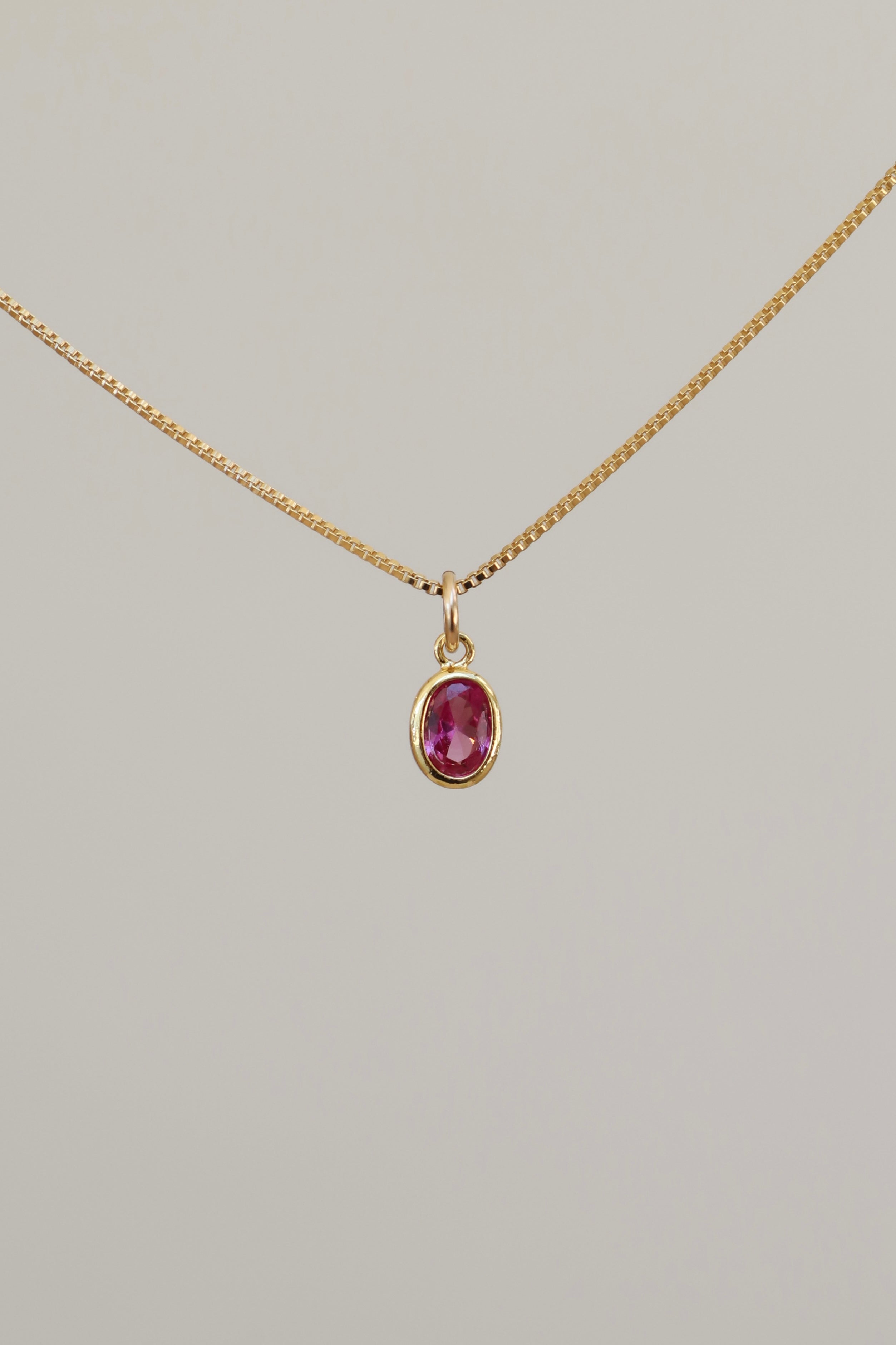  OVAL BIRTHSTONE CHARM