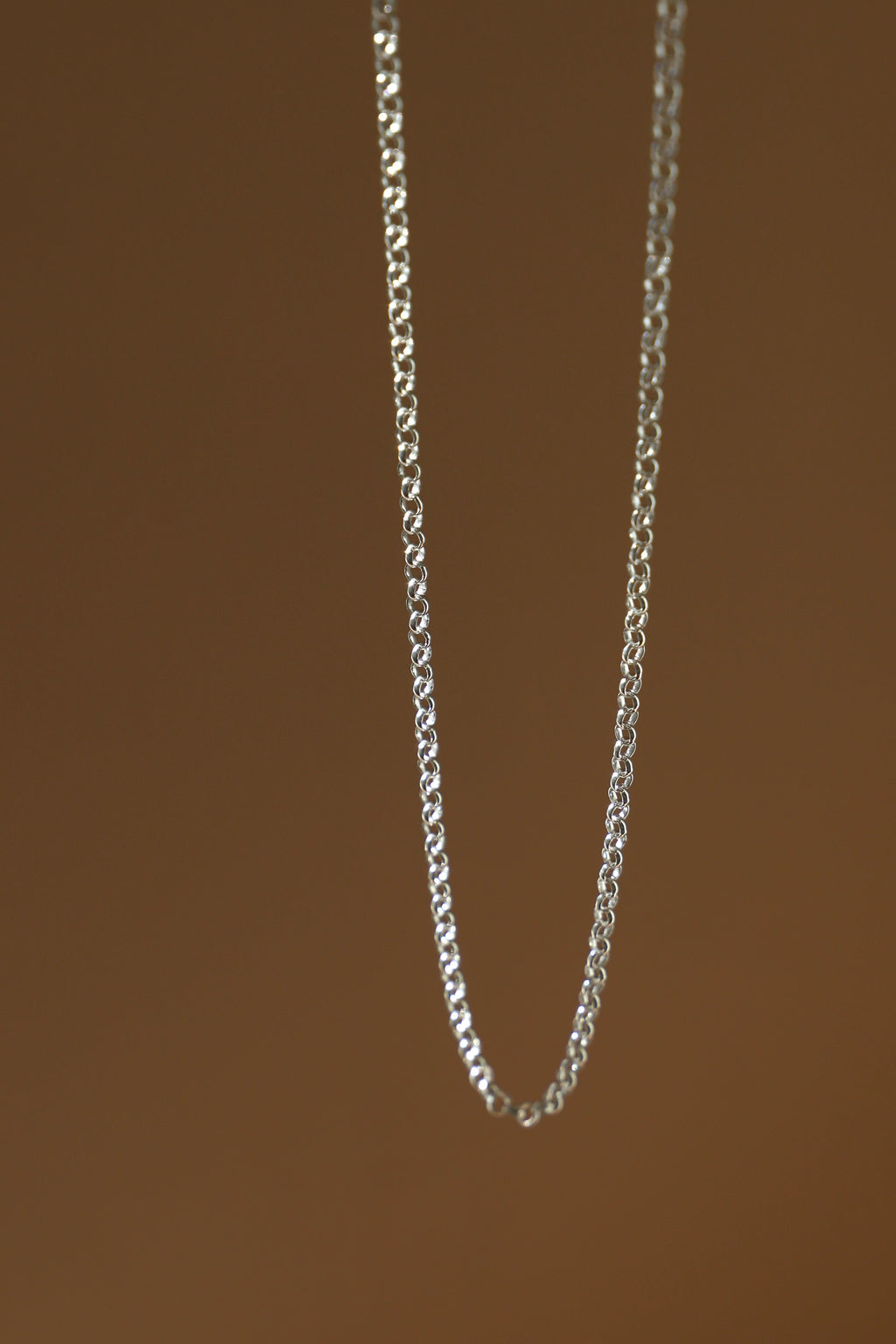  SILVER ROLO CHAIN NECKLACE