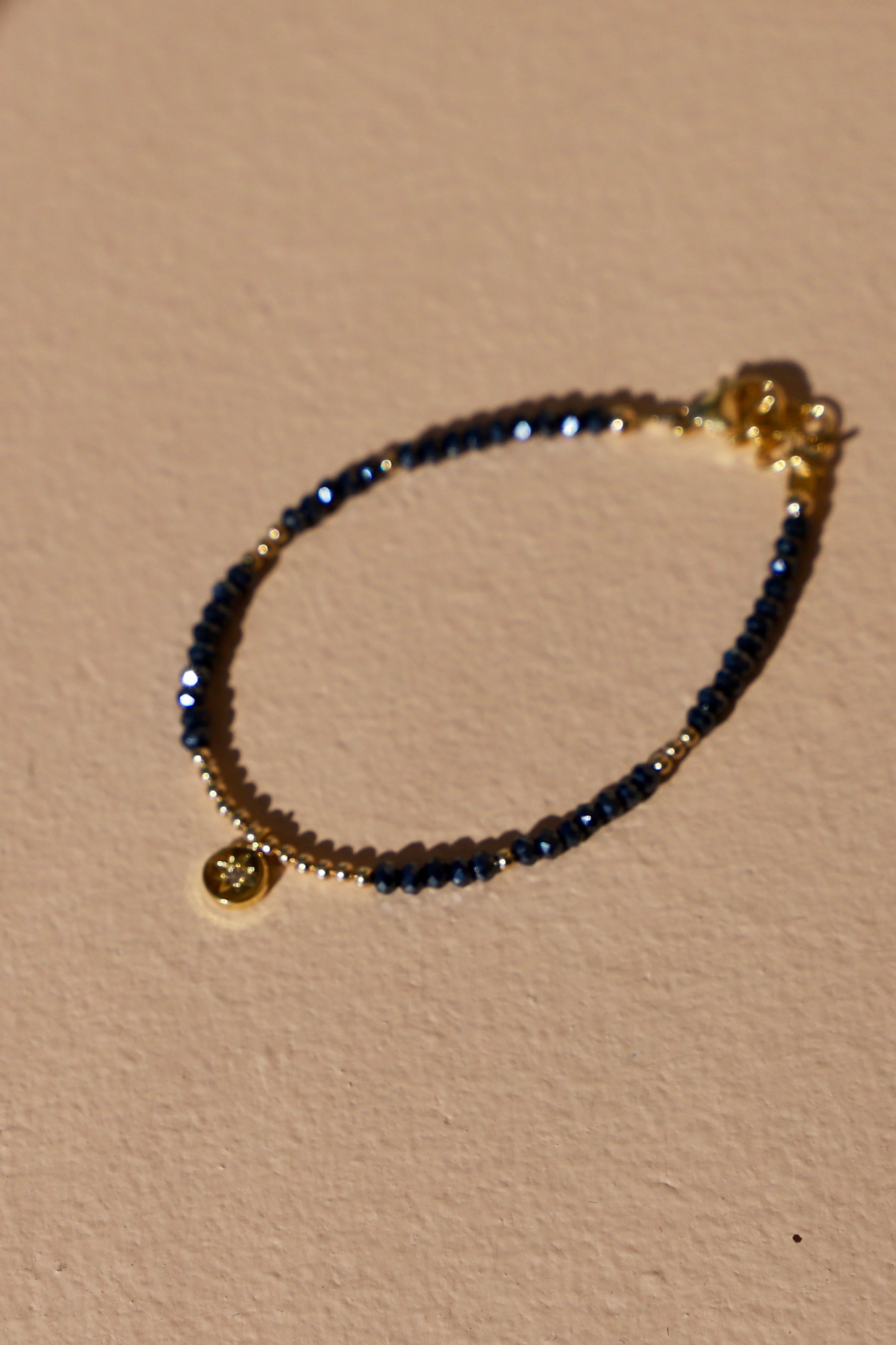  BEADED STAR MEDALLION BRACELET