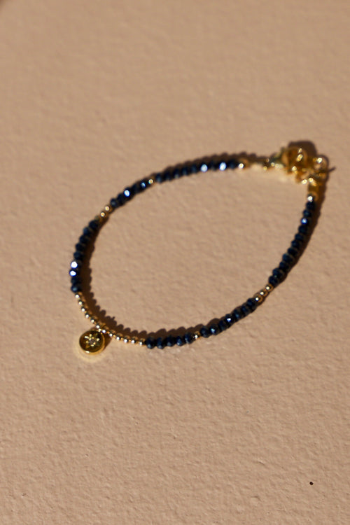  BEADED STAR MEDALLION BRACELET
