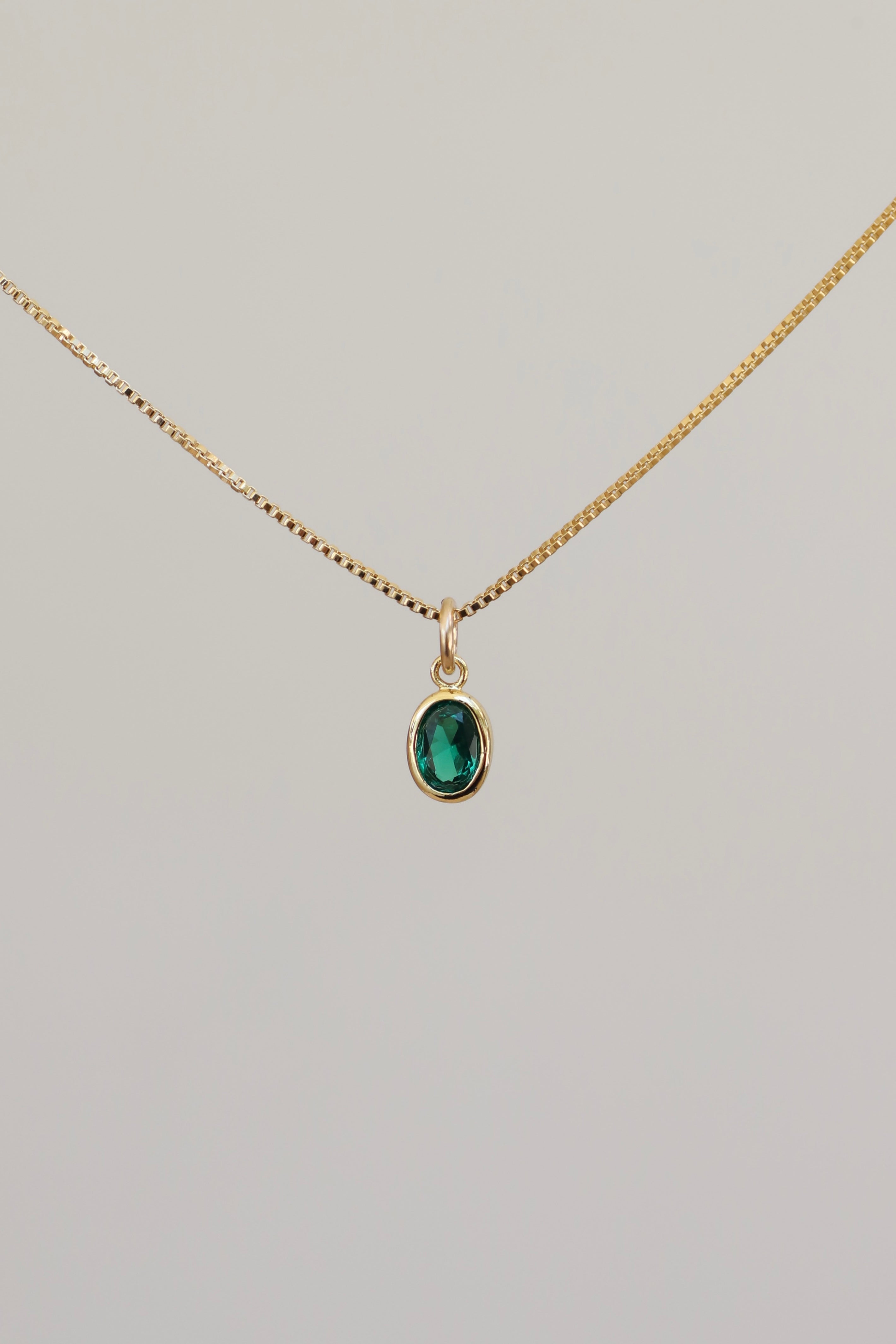  OVAL BIRTHSTONE CHARM