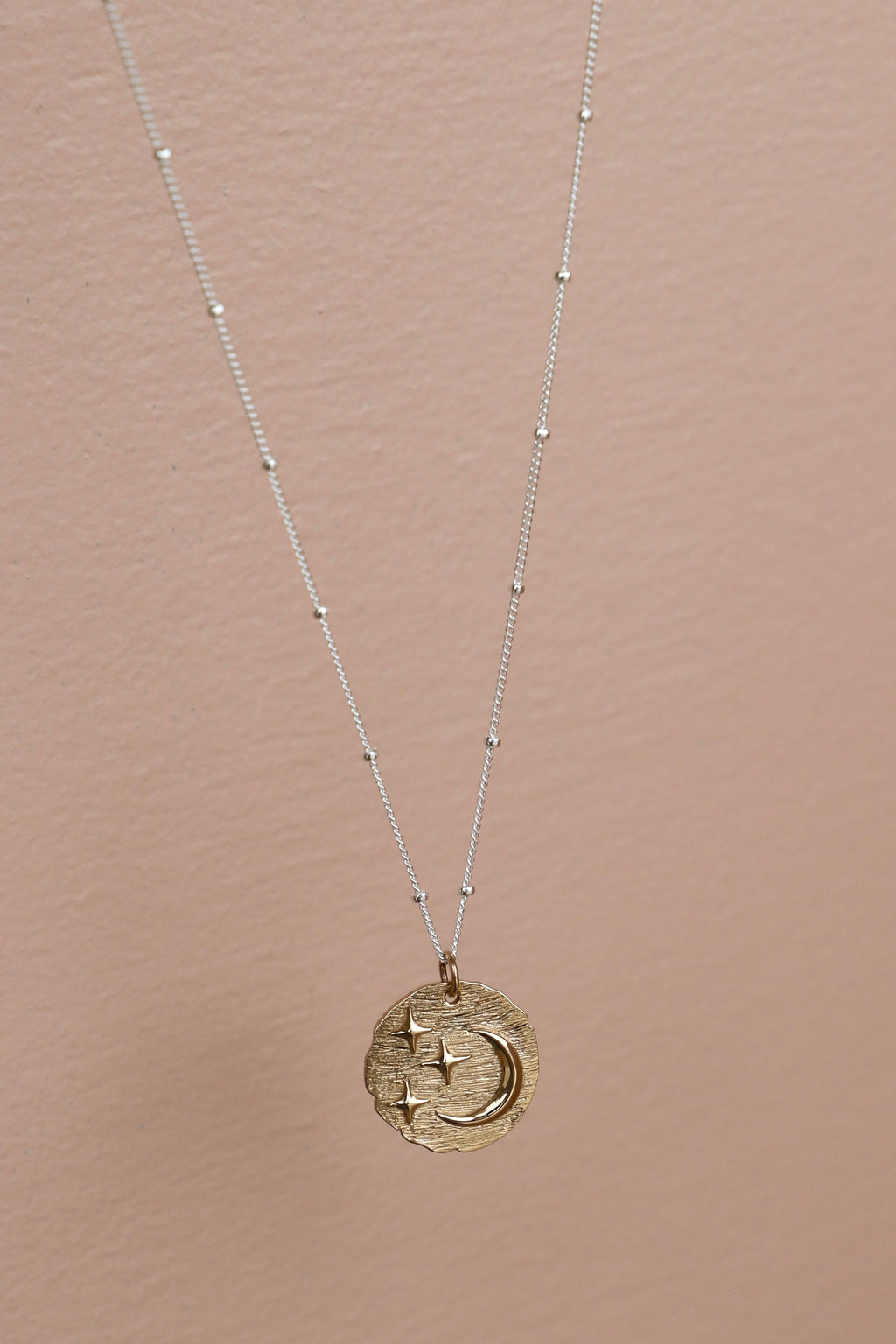  TWO TONE CELESTIAL NECKLACE