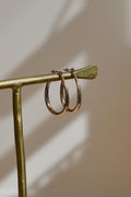  LARGE TEARDROP HOOP EARRINGS