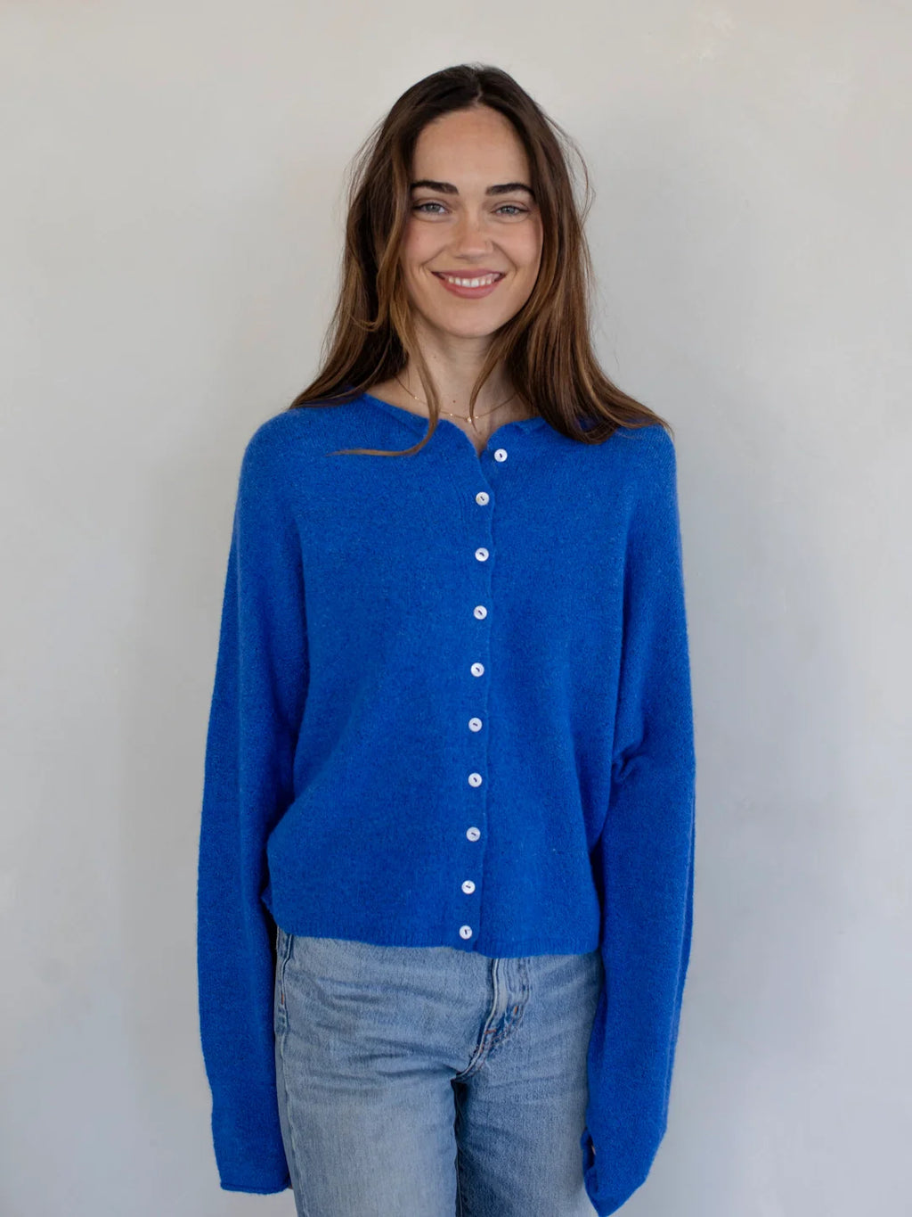 PIPER CARDIGAN- BLUE