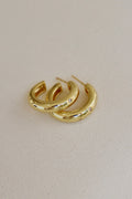  MEREDITH CZ STAR THICK HOOP