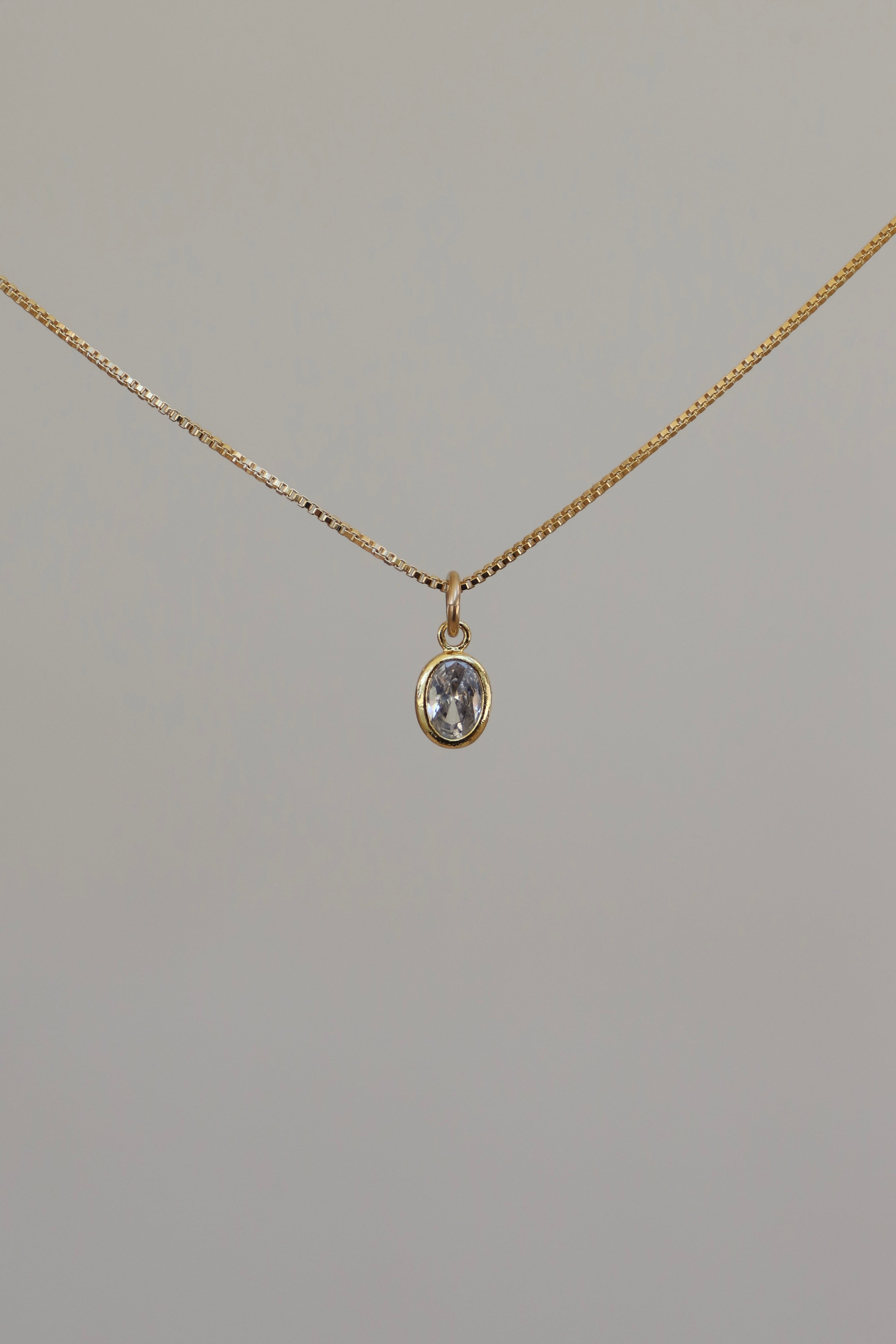  OVAL BIRTHSTONE CHARM