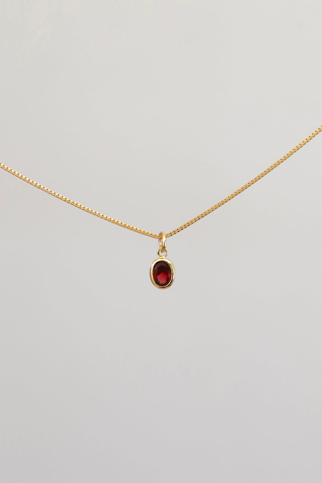  OVAL BIRTHSTONE CHARM