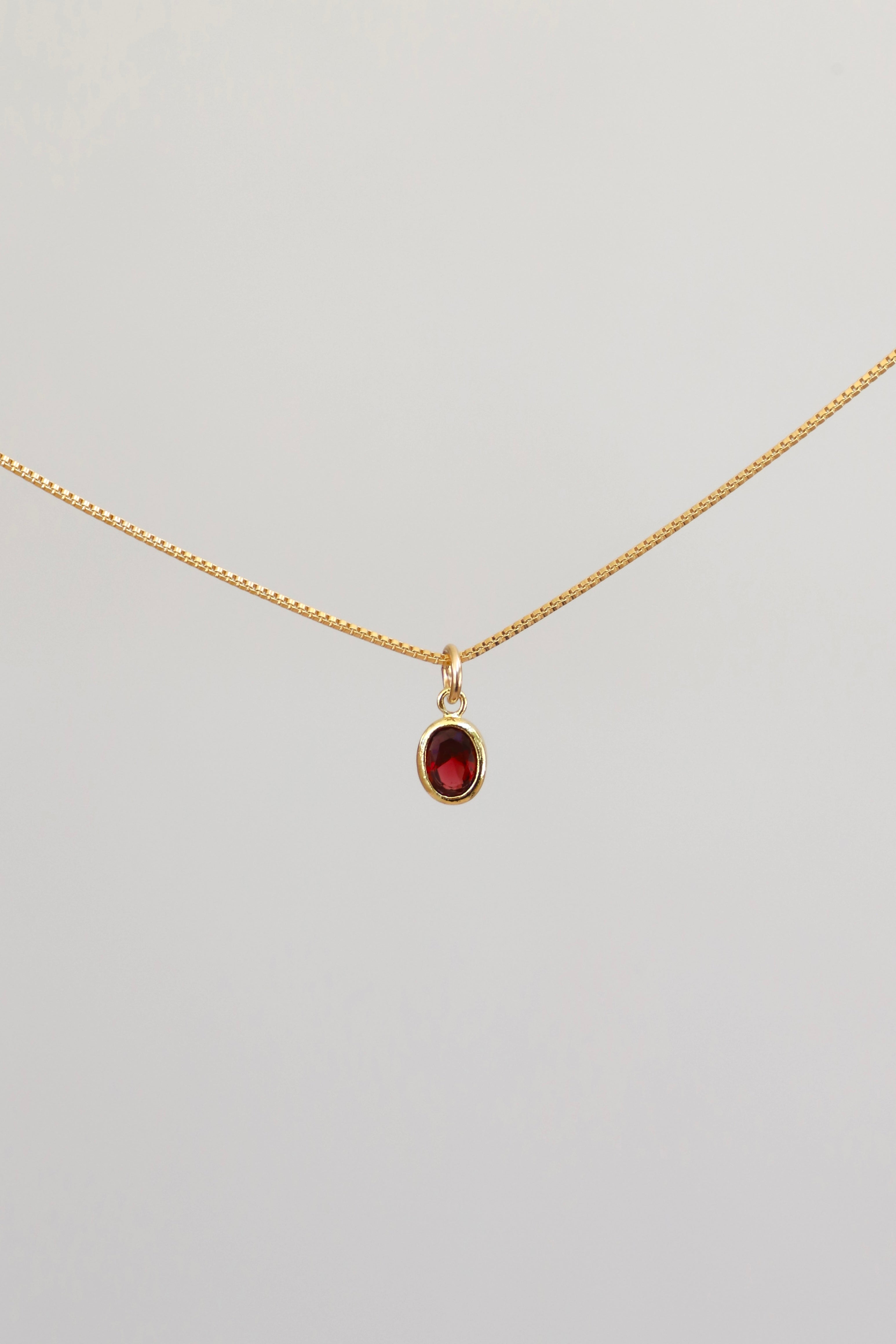  OVAL BIRTHSTONE CHARM