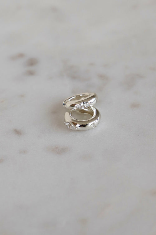  AURUM SILVER HOOPS