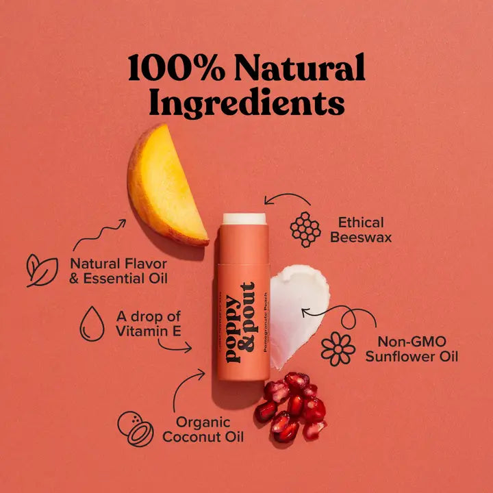  LIP BALM- POMEGRANATE PEACH
