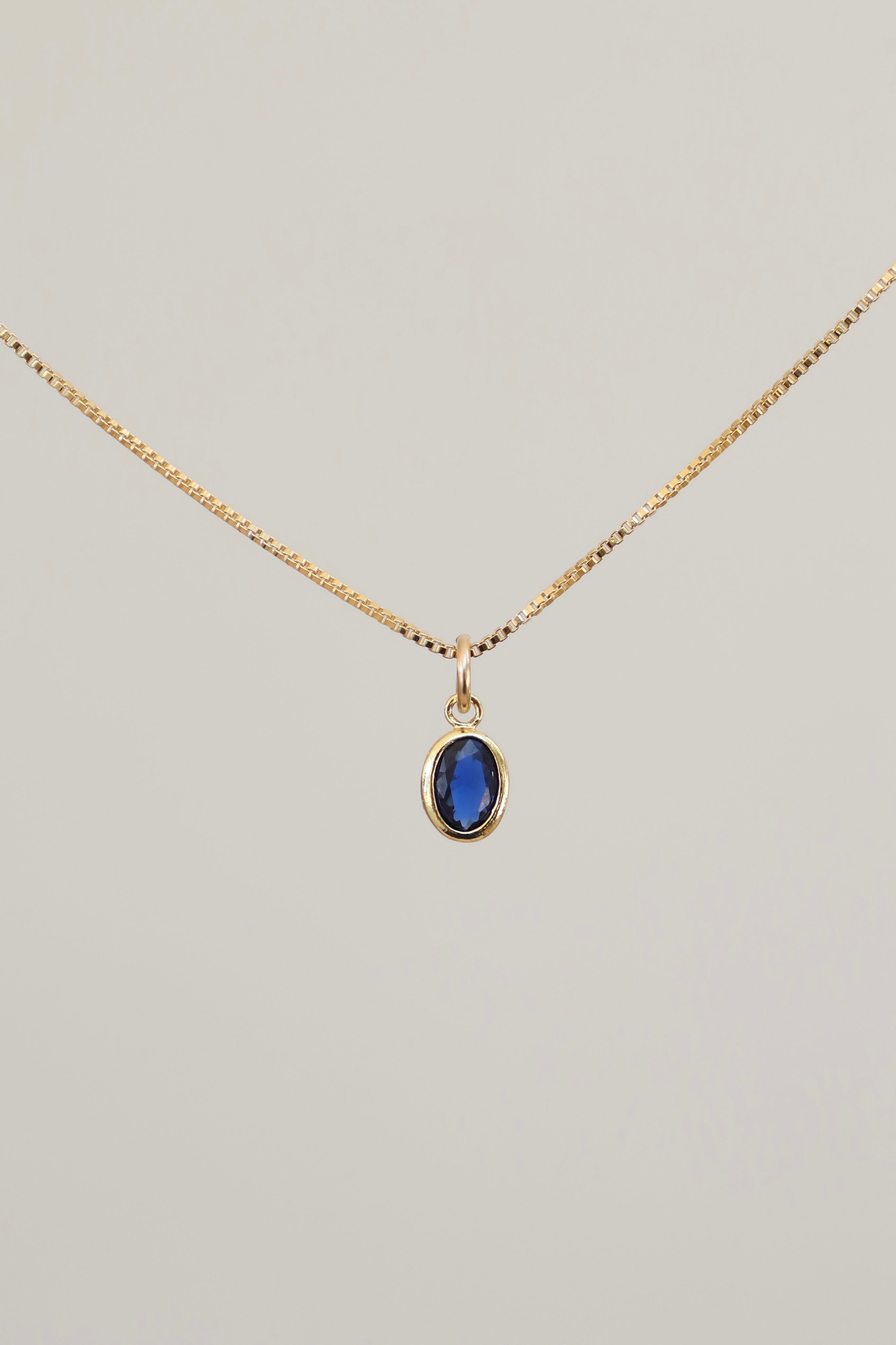  OVAL BIRTHSTONE CHARM