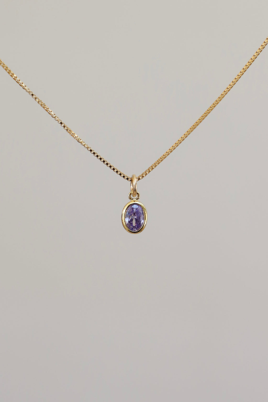  OVAL BIRTHSTONE CHARM