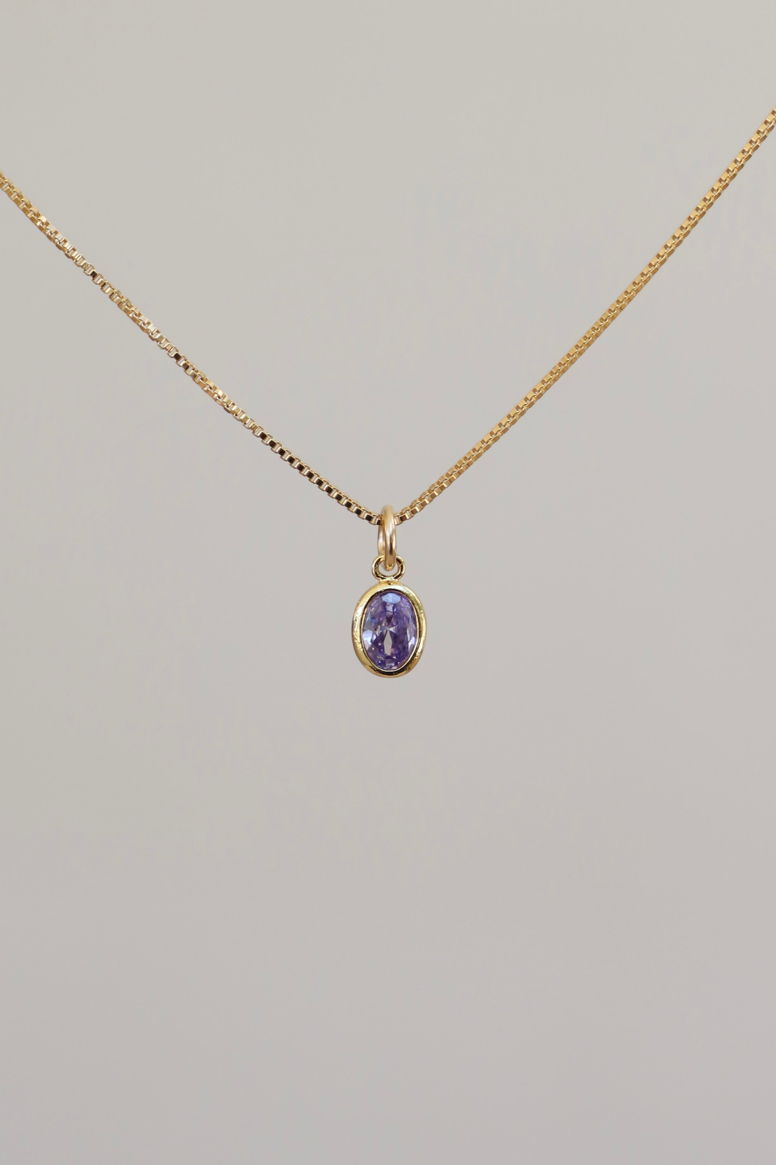  OVAL BIRTHSTONE CHARM