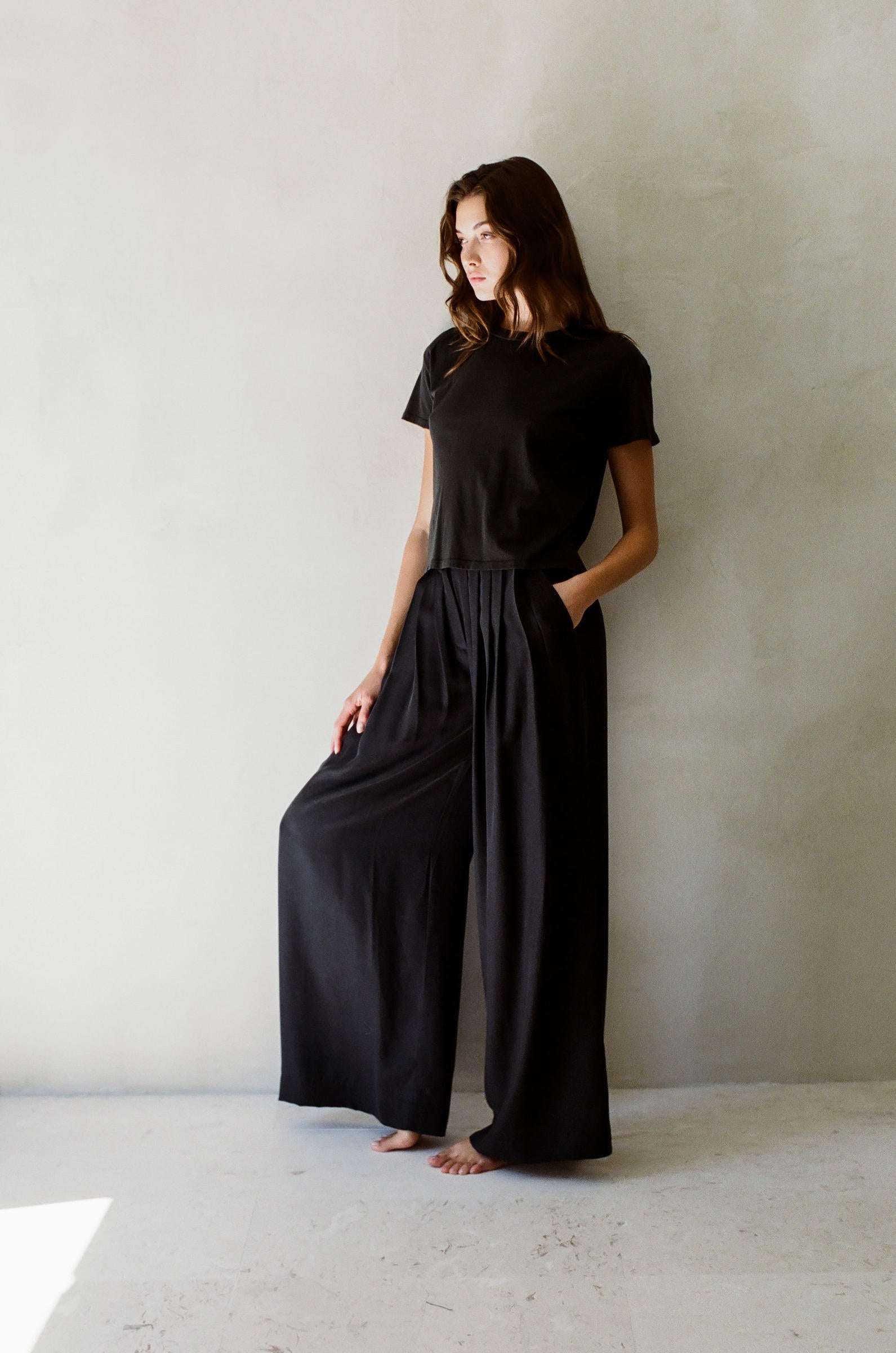  CECILIA TEE-WASHED BLACK
