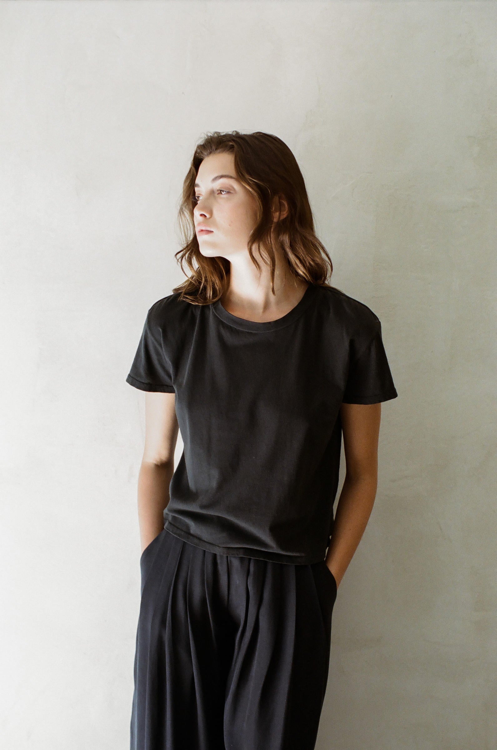  CECILIA TEE-WASHED BLACK