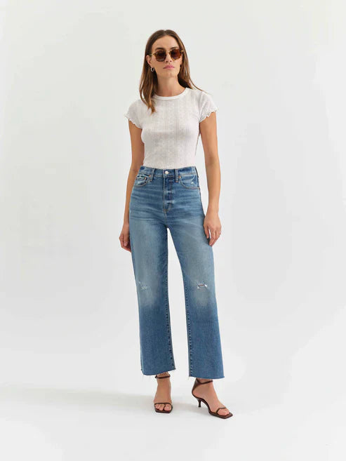  PLEASER HIGH RISE ANKLE JEAN