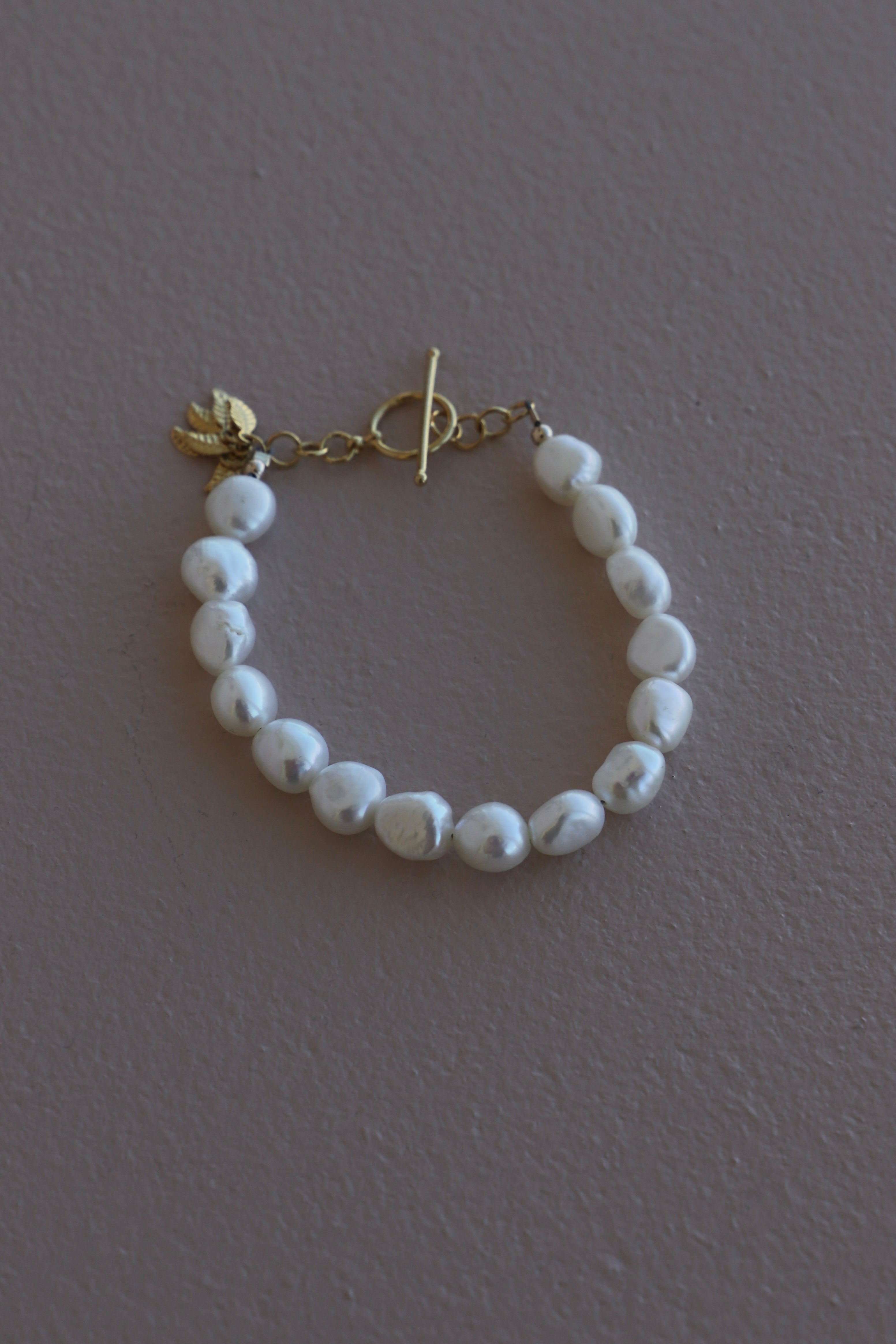  KESHI NUGGET PEARL BRACELET