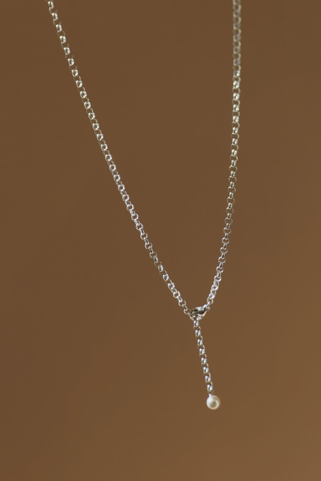  SILVER ROLO CHAIN NECKLACE