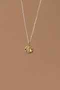  MINI BEE MEDALLION NECKLACE