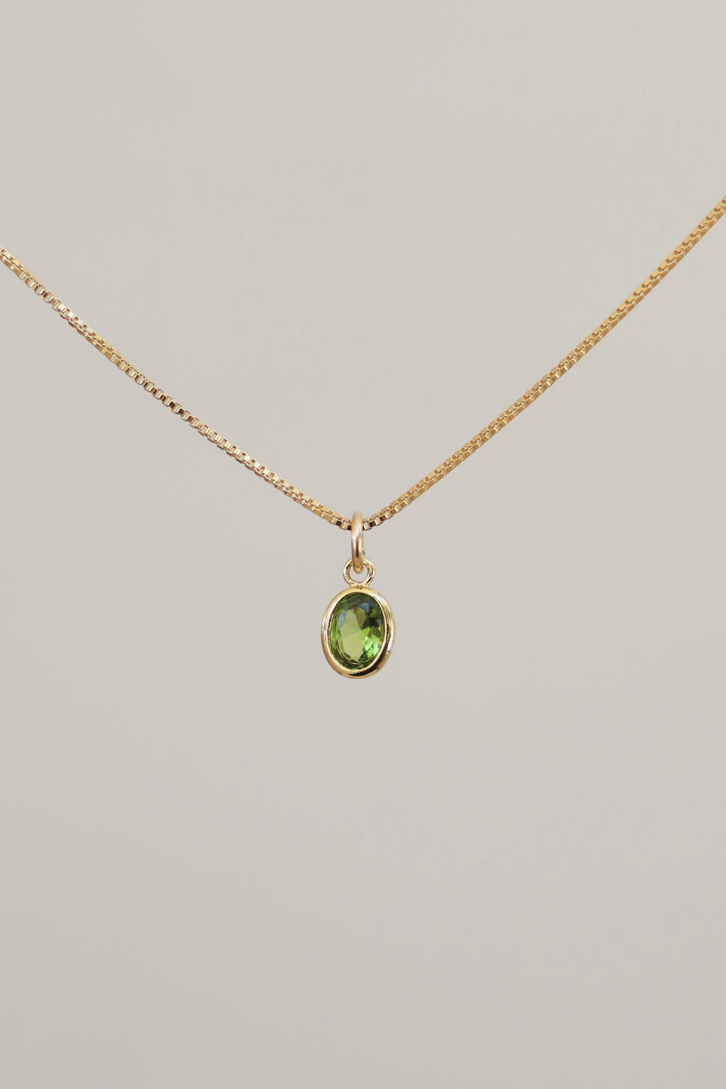  OVAL BIRTHSTONE CHARM