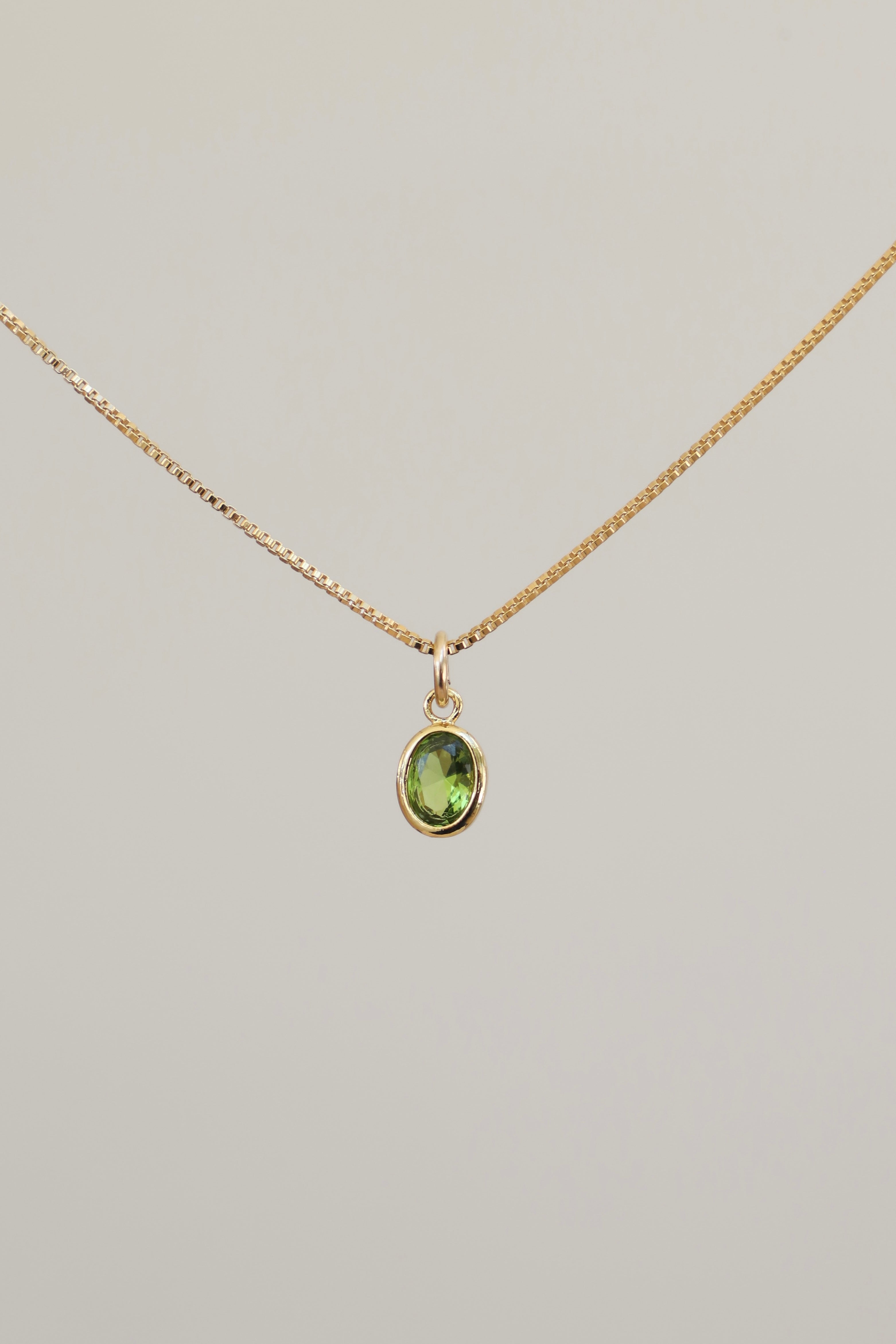  OVAL BIRTHSTONE CHARM