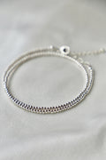  STERLING SILVER DOUBLE WRAP BRACELET