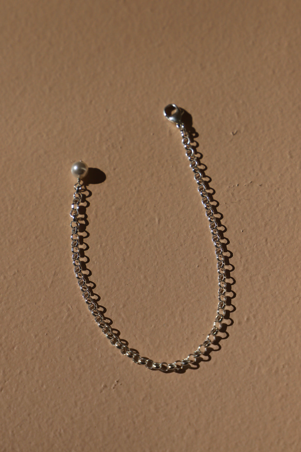  SILVER ROLO CHAIN BRACELET