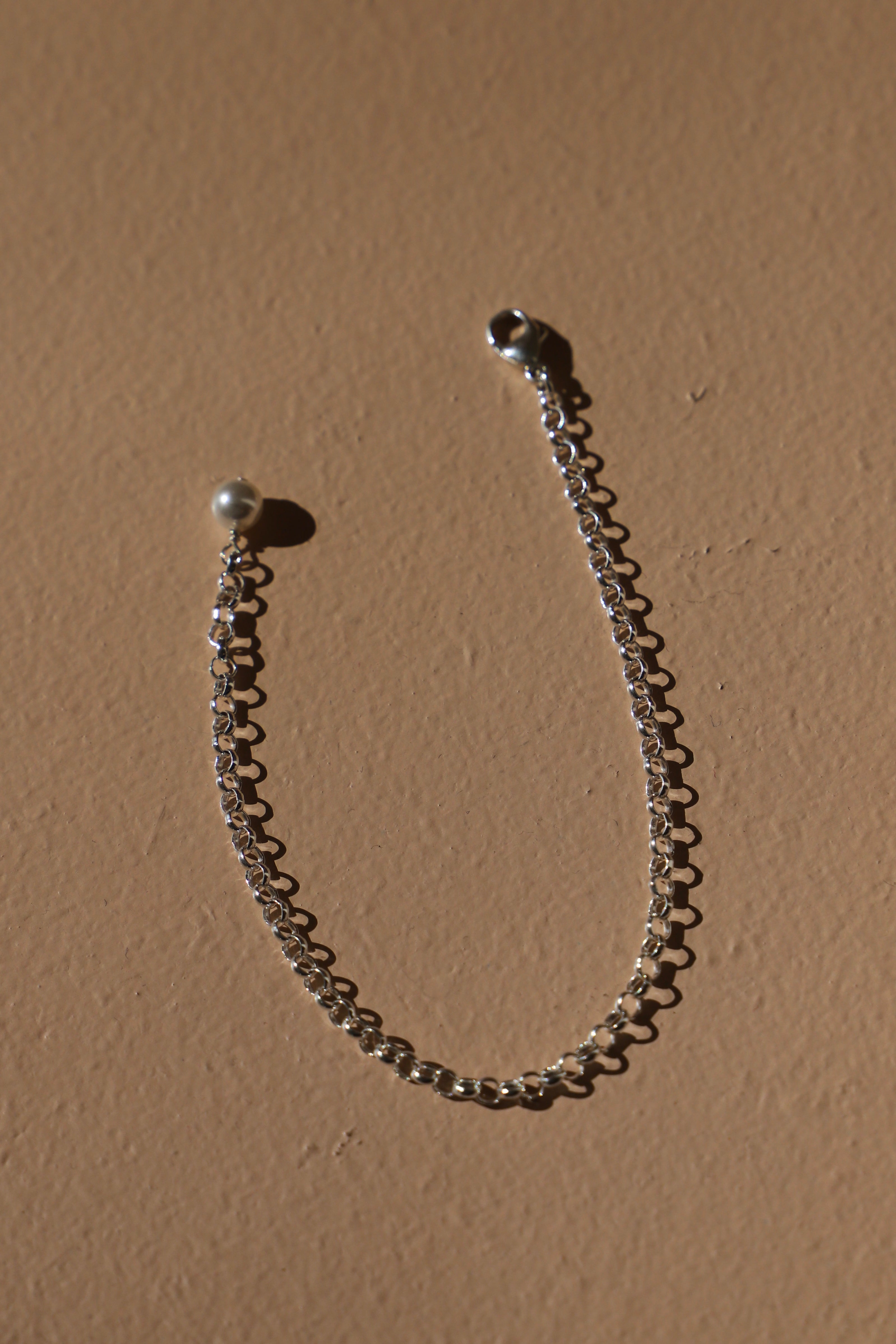  SILVER ROLO CHAIN BRACELET