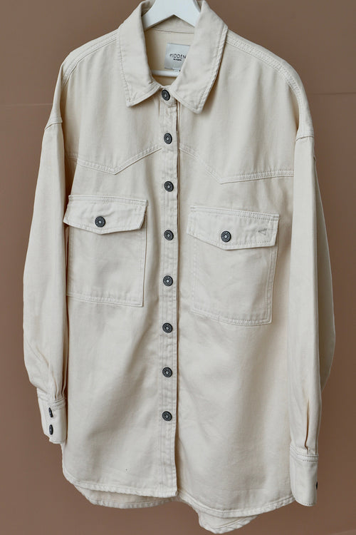  ABBEY OVERSIZED DENIM SHIRT