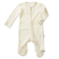  WAFFLE KNIT COTTON FOOTIE