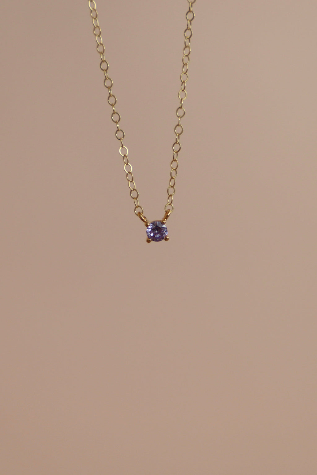  DAINTY AMETHYST NECKLACE
