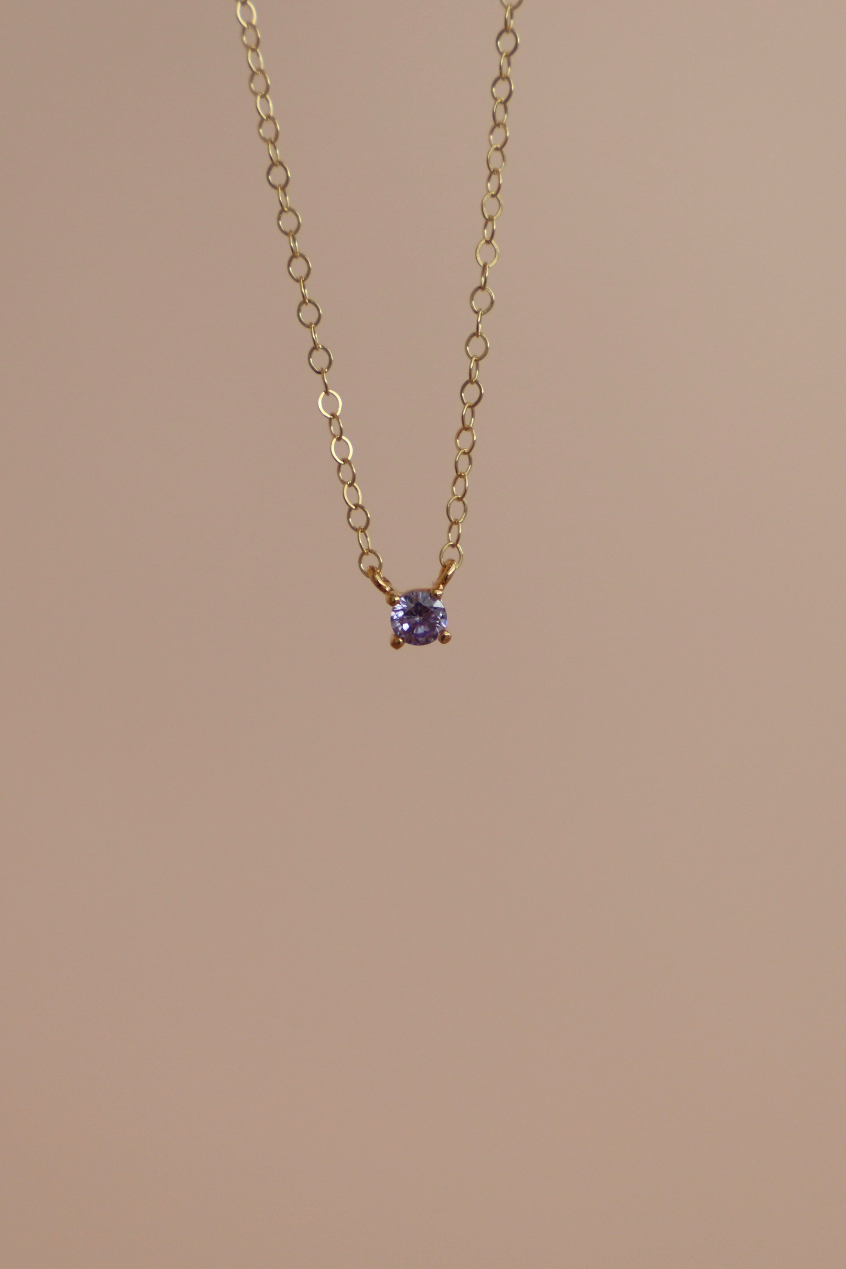  DAINTY AMETHYST NECKLACE