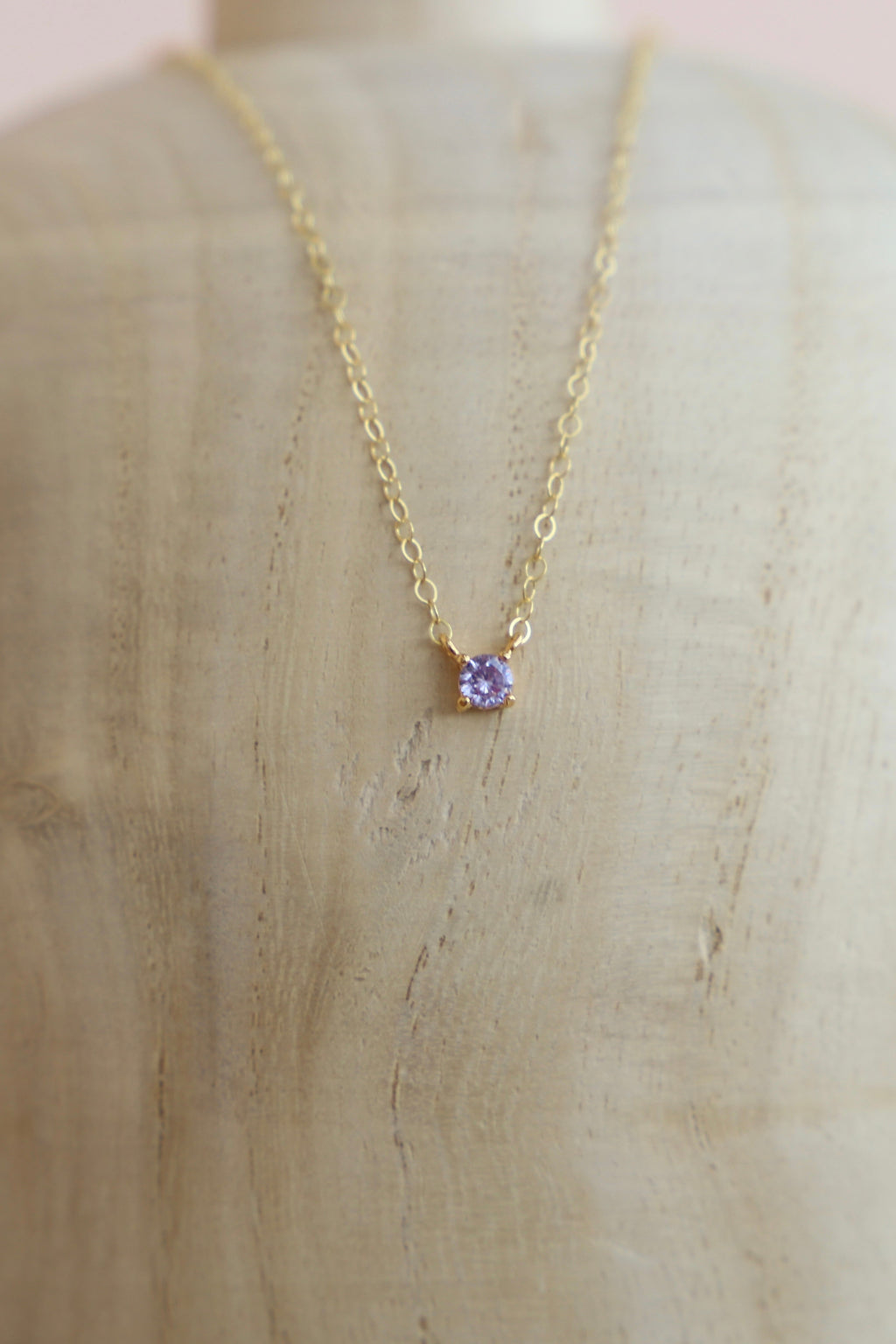  DAINTY AMETHYST NECKLACE