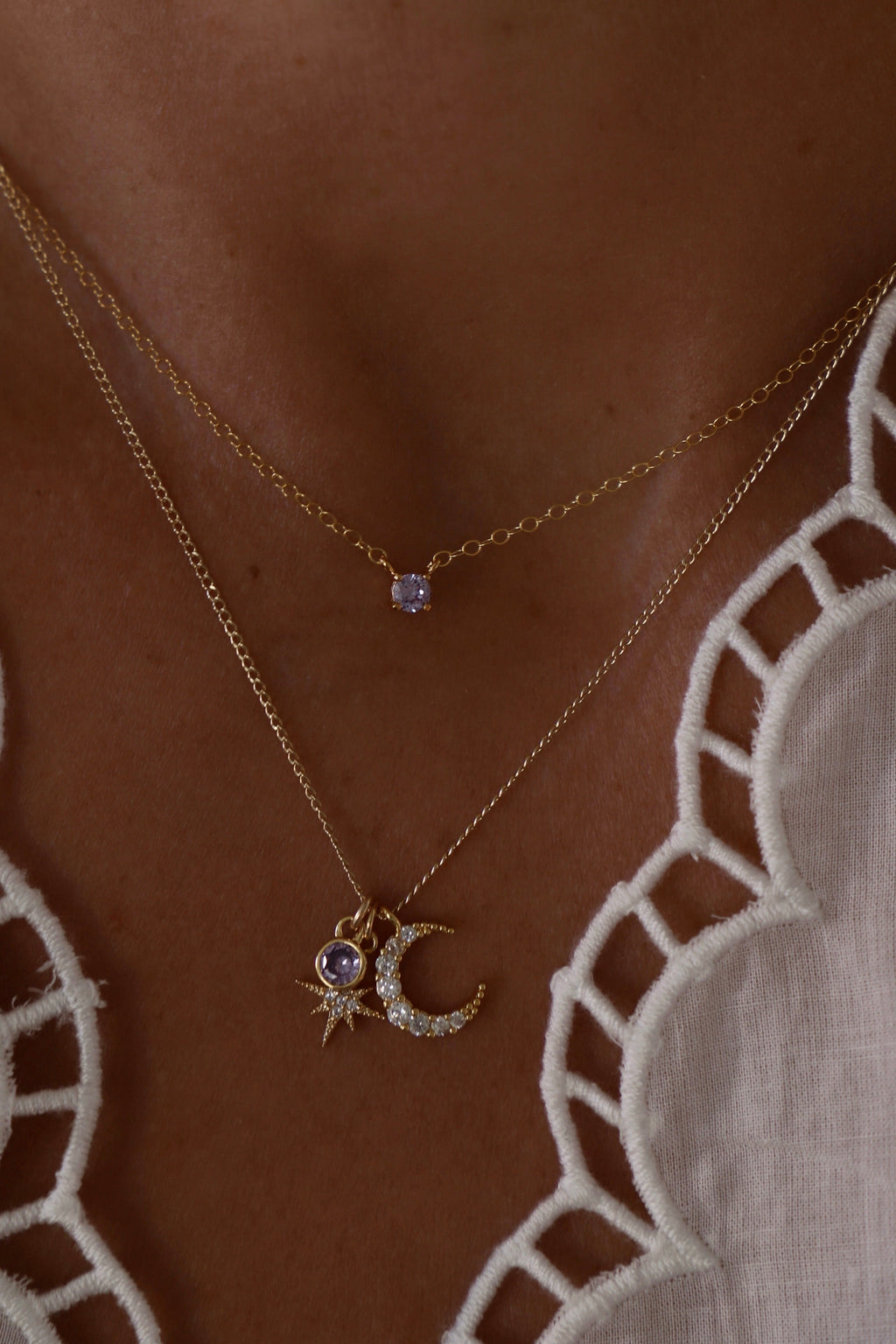  DAINTY AMETHYST NECKLACE