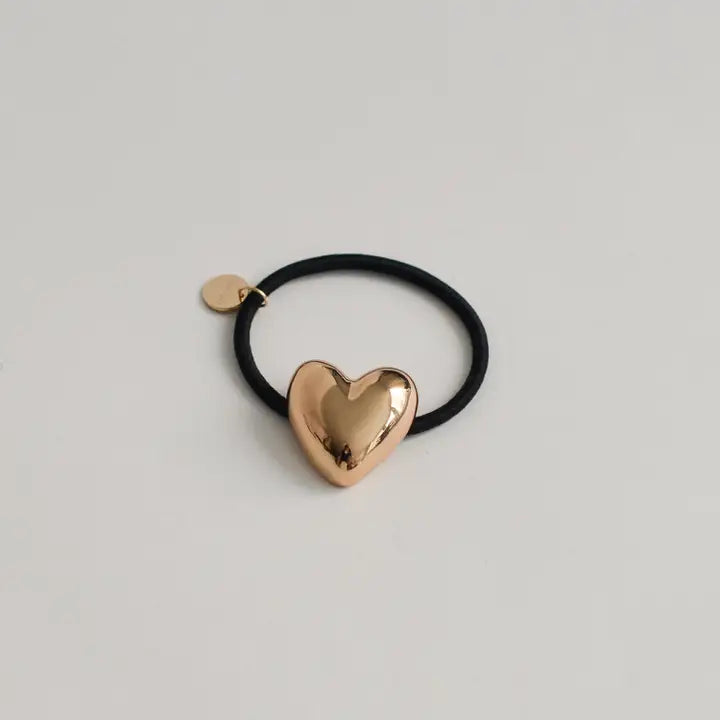  METAL HEART CUFF HAIRTIE