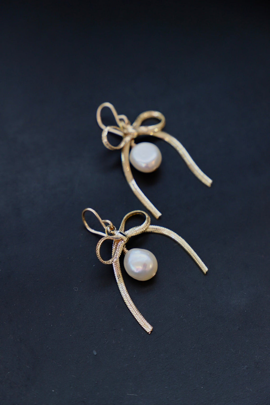  SLOANE RIBBON AND PEARL EARRINGS
