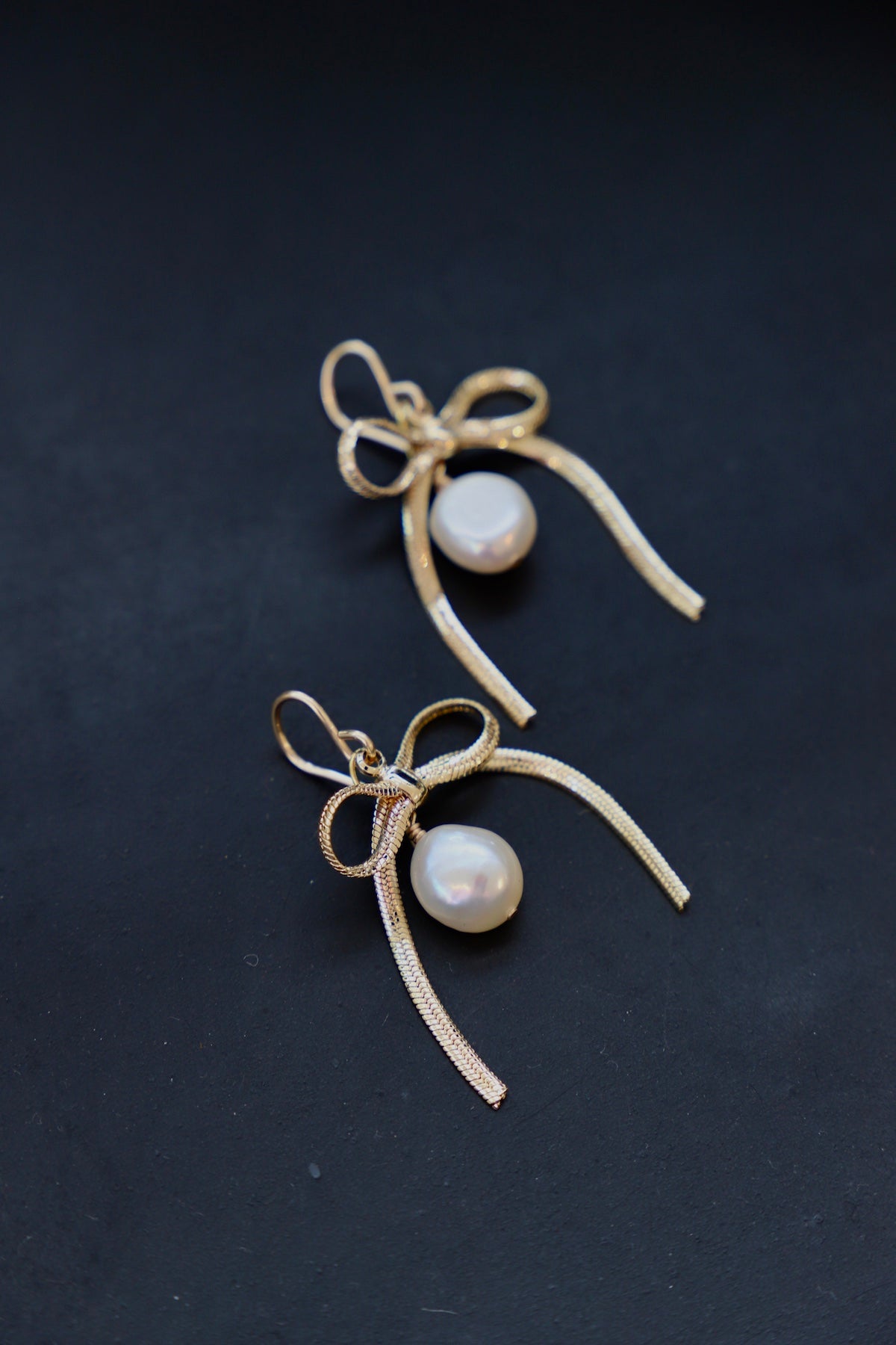  SLOANE RIBBON AND PEARL EARRINGS
