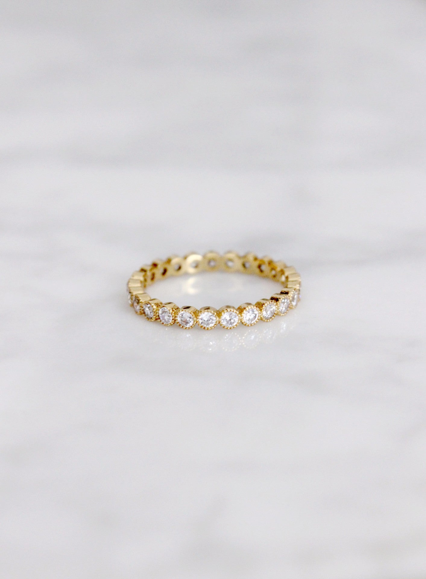  ROUND ETERNITY BAND- CLEAR