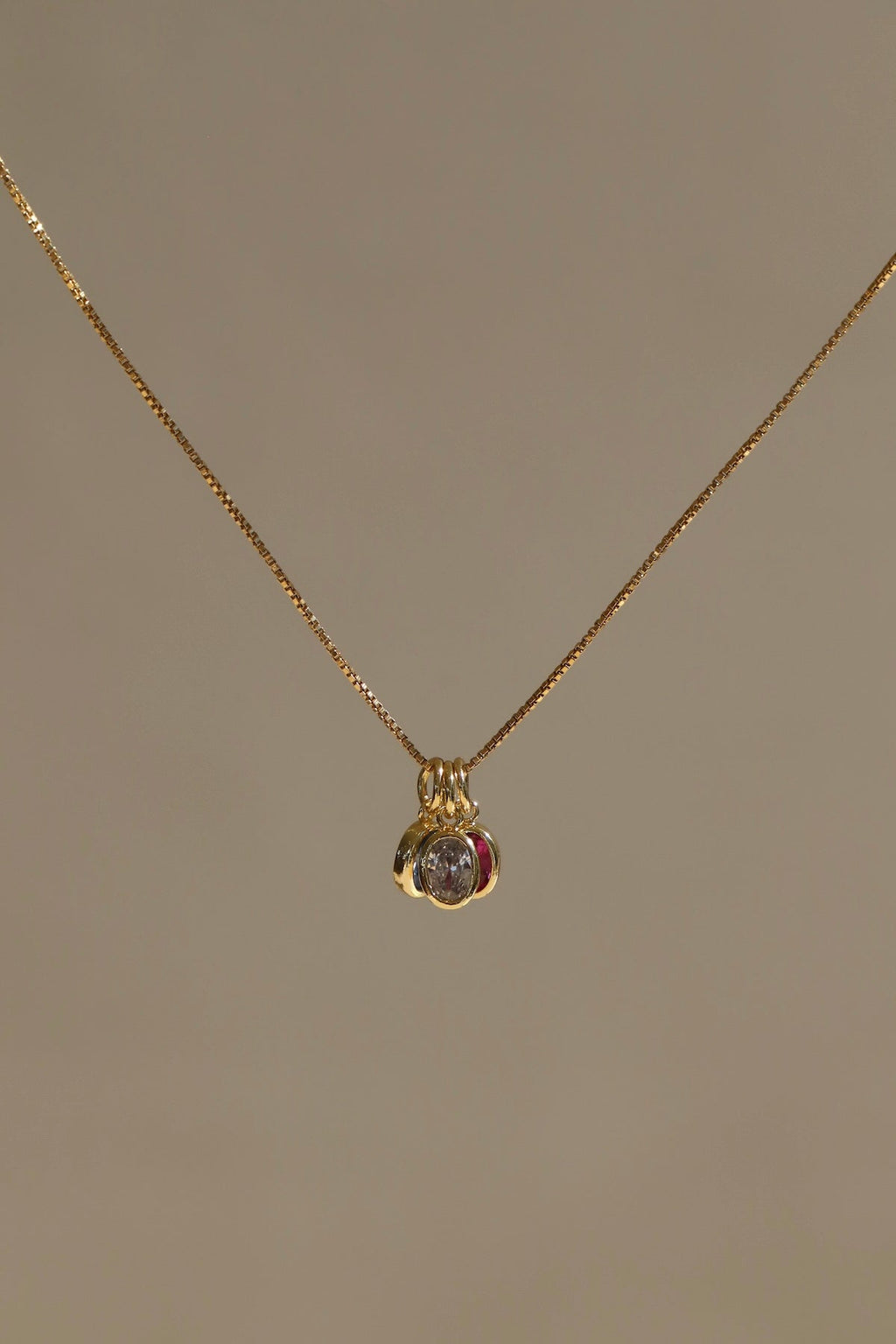  OVAL BIRTHSTONE CHARM